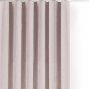 Jasnoróżowa aksamitna zasłona częściowo zaciemniająca (dimout) 530x225 cm Velto – Filumi obraz
