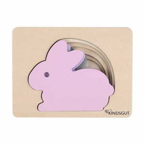 Drewniane puzzle Rabbit – Kindsgut obraz