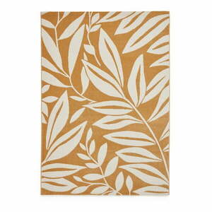 Dywan w kolorze ochry 80x150 cm Sorral Leaves – Catherine Lansfield obraz
