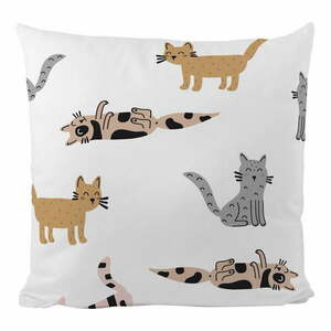 Dziecięca poszewka na poduszkę z satyny bawełnianej 45x45 cm Cats – Butter Kings obraz