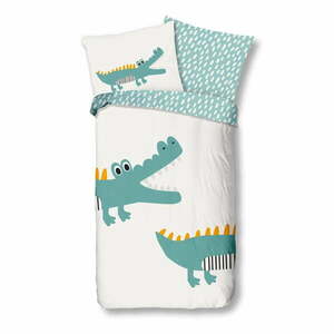 Bawełniana jednoosobowa pościel dziecięca 140x200 cm Crocodile – Bonami Selection obraz