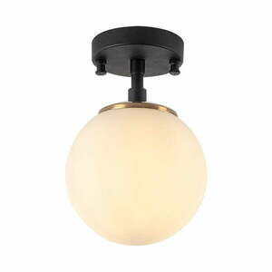 Czarno-biała lampa sufitowa ze szklanym kloszem ø 15 cm Atmaca – Opviq lights obraz