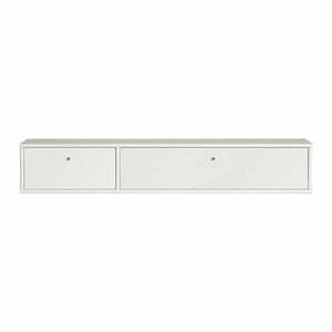 Biała szafka pod TV 136x22 cm Mistral – Hammel Furniture obraz
