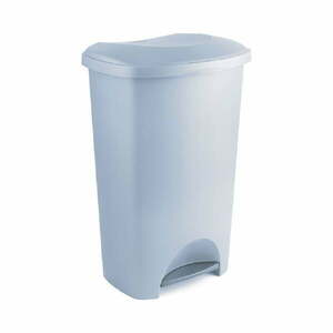 Szary kosz na śmieci na pedał z tworzywa z recyklingu Addis Eco Range, 50 l obraz