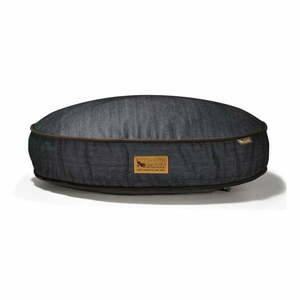 Ciemnoniebieskie legowisko dla psów ø 105 cm Round Bed Denim Medieval Blue / Dark Chocolate L – P.L.A.Y. obraz