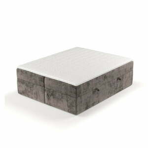 Brązowe łóżko boxspring ze schowkiem 160x200 cm Yoko – Maison de Rêve obraz