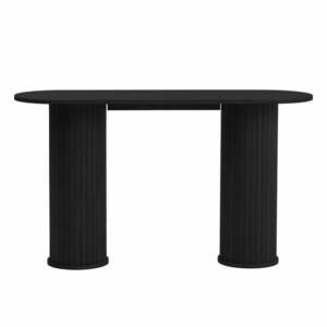 Czarna konsola 40x130 cm Nola – Unique Furniture obraz