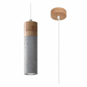 Szara lampa wisząca ø 7 cm Susanna – Nice Lamps obraz