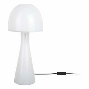 Biała lampa stołowa ze szklanym kloszem (wysokość 45 cm) Bombin – Leitmotiv obraz