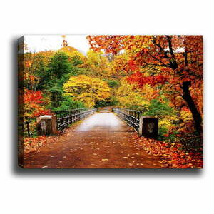Obraz Tablo Center Autumn Bridge, 70x50 cm obraz