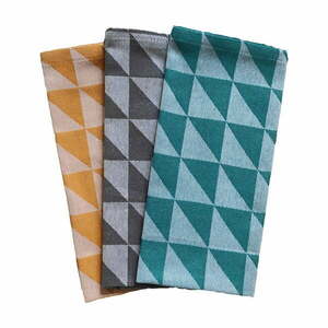 Ścierki bawełniane zestaw 3 szt. 70x50 cm Geometry – JAHU collections obraz