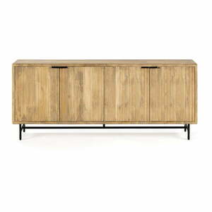 Niska komoda z litego drewna mango 190x85 cm Mundra – Marckeric obraz