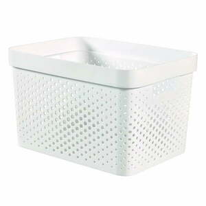 Biały koszyk Curver Infinity Dots, 17 l obraz
