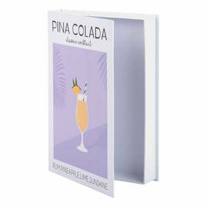 Biały/fioletowy papierowy pojemnik dekoracyjny 18x4x25 cm Pina Colada – PT LIVING obraz