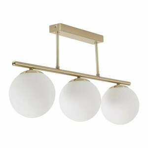 Lampa sufitowa w biało-złotym kolorze ze szklanym kloszem ø 14 cm Mahala – Kave Home obraz