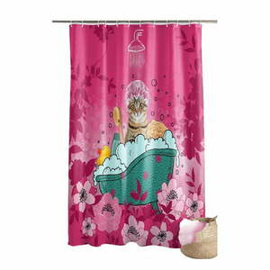 Zasłona prysznicowa 180x200 cm Chatibulle – douceur d'intérieur obraz