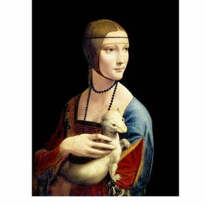 Obraz – reprodukcja 30x40 cm Lady with an Ermine, Leonardo Da Vinci – Fedkolor obraz