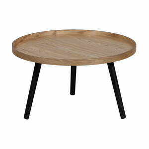 Beżowo-czarny stolik WOOOD Mesa, ø 60 cm obraz
