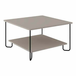 Szary stolik 80x80 cm Tonka – Marckeric obraz