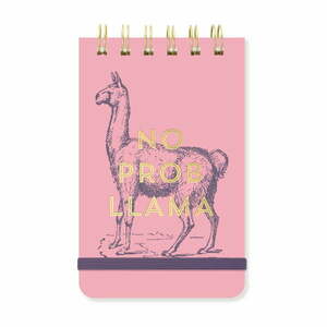 Notes w formacie A6 100 str. No Prob Lama – DesignWorks Ink obraz