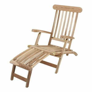 Brązowy drewniany leżak ogrodowy Java – Garden Pleasure obraz