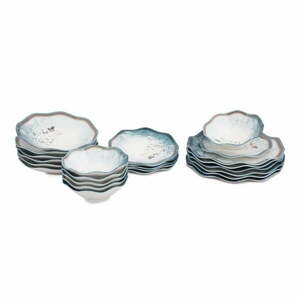 Zestaw talerzy z porcelany 24 szt. – Hermia obraz