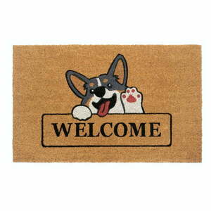 Wycieraczka z włókna kokosowego 75x45 cm Welcome & Dog – Hanse Home obraz
