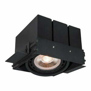 Czarna lampa sufitowa z metalowym kloszem 15x14 cm Milo – GTV obraz