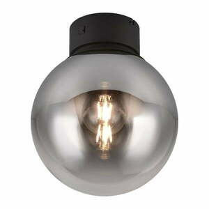 Czarna lampa sufitowa LED ze szklanym kloszem ø 30 cm Cipallone – CINQUE obraz