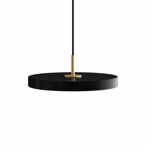 Czarna lampa wisząca LED z metalowym kloszem ø 31 cm Asteria Mini – UMAGE obraz