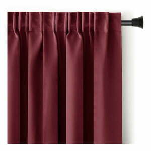 Bordowa zaciemniająca zasłona termiczna 140x245 cm Pleat – Restilo obraz