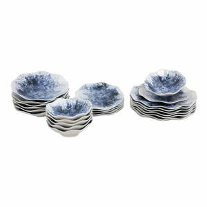 Zestaw talerzy z porcelany 24 szt. – Hermia obraz