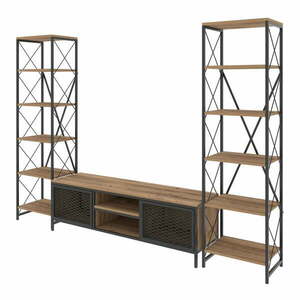 Antracytowy zestaw pod TV 150x47 cm Maxim – Kalune Design obraz
