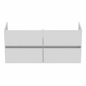 Biała wisząca szafka pod umywalkę 120x55 cm Eurovit+ – Ideal Standard obraz