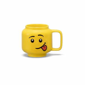 Żółty ceramiczny kubek dla dzieci 255 ml Head – LEGO® obraz
