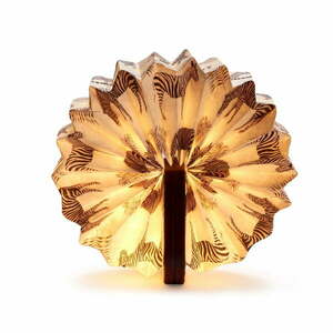 Ciemnobrązowa lampa stołowa ze ściemniaczem (wys. 3, 5 cm) Velvet Accordion – Gingko obraz