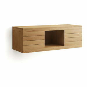 Niska wisząca szafka pod umywalkę z litego drewna tekowego 120x40 cm Yenit – Kave Home obraz