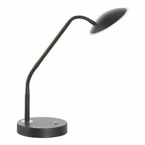 Czarna lampa stołowa LED ze ściemniaczem i szklanym kloszem (wysokość 60 cm) Tallri – Fischer & Honsel obraz