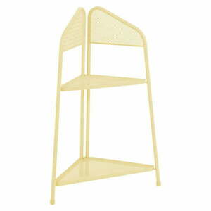 Żółta metalowa półka narożna na balkon Garden Pleasure MWH, wys. 100 cm obraz