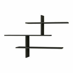 Antracytowa wielopoziomowa półka 123 cm Leo – Kalune Design obraz