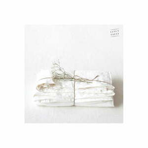 Białe lniane prześcieradło 230x270 cm White – Linen Tales obraz