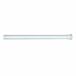 Biały drążek teleskopowy na zasłonę prysznicową Wenko Shower Curtain Rod obraz