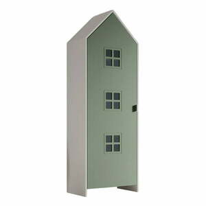 Biała/zielona szafa dziecięca 58x172x37 cm Casami Bruges – Vipack obraz