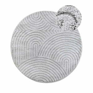 Jasnoszary okrągły dywan ø 160 cm Panglao New York Light Grey – Elle Decoration obraz