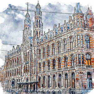 Obraz 90x90 cm Amsterdam – Fedkolor obraz