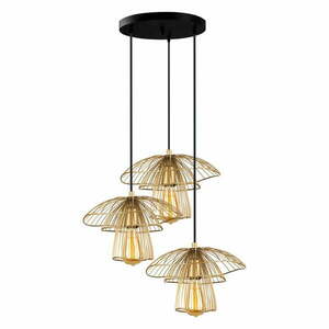 Lampa wisząca w kolorze złota Squid Lighting Root, wys. 117 cm obraz