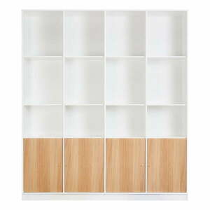 Biało-naturalny regał w dekorze dębu 176x199 cm Mistral – Hammel Furniture obraz