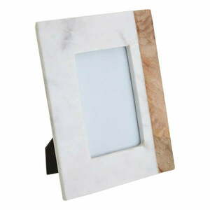 Biało-naturalna kamienna ramka 18x23 cm Sena – Premier Housewares obraz