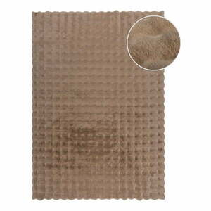 Brązowa syntetyczna skóra 80x150 cm Waffle Faux Fur – Flair Rugs obraz