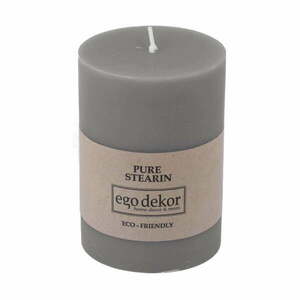 Szara świeczka Eco candles by Ego dekor Friendly, 37 h obraz